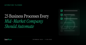 Automation programs fail when they start with tools and go hunting for uses. They succeed when they start with a list — the specific, named processes where a human is currently moving data between systems by hand. Here are the twenty-five that show up at nearly every mid-market company, organized by the cycle they belong to.