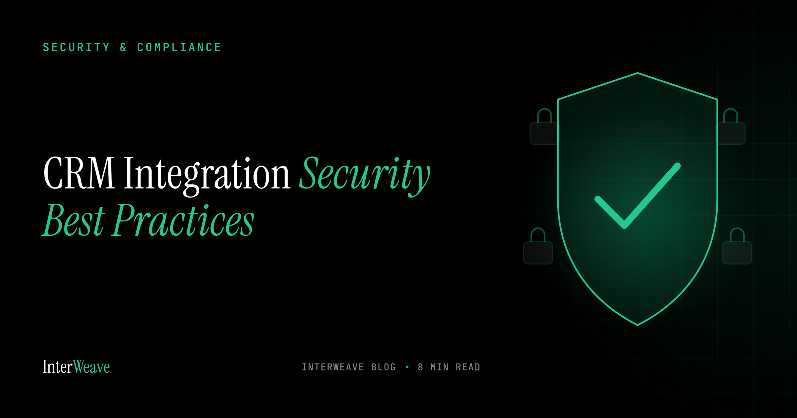 CRM Integration Security Best Practices